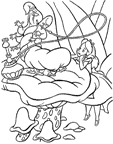 coloring page Alice in Wonderland