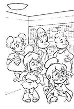 Alvin   Chipmunks Coloring on Kids N Fun   26 Coloring Pages Of Alvin And The Chipmunks