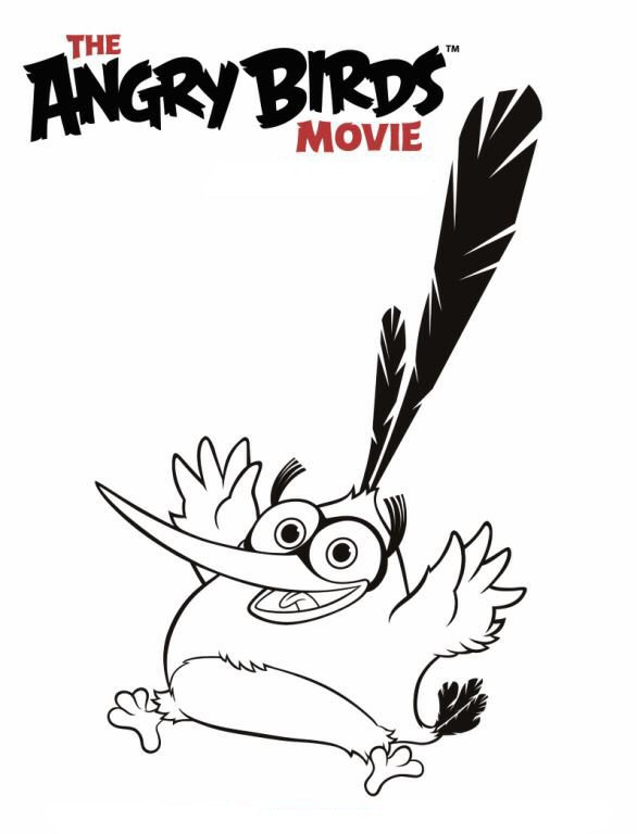 Coloring page Angry Birds Movie bubbles