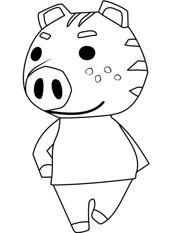 Animal Crossing Halloween Coloring Pages