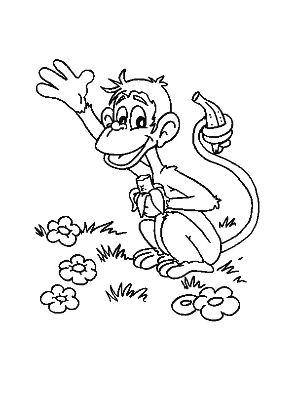 Kids-n-fun.com | 34 coloring pages of Monkeys