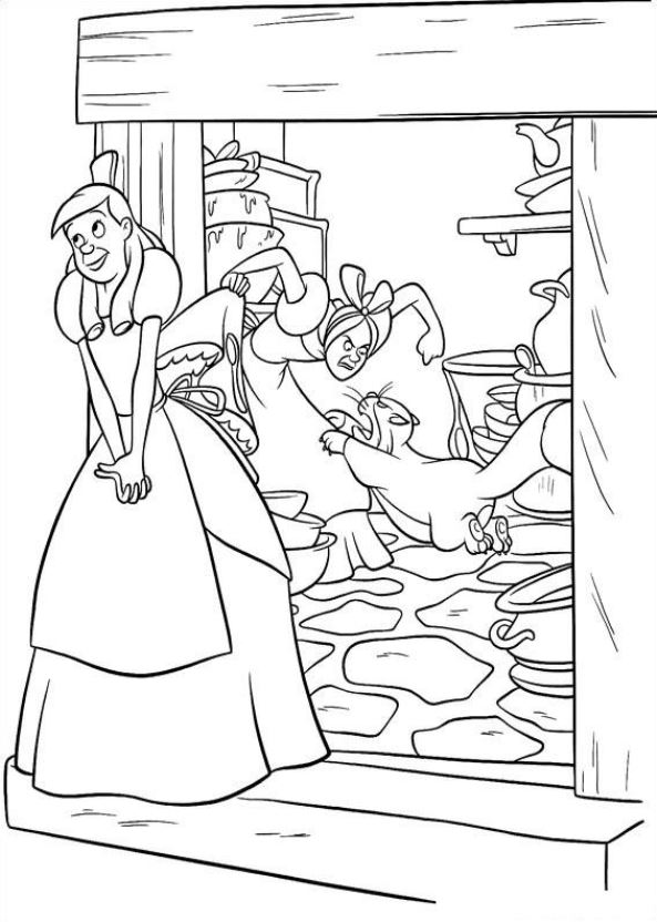 Kids-n-fun.com | 41 coloring pages of Cinderella