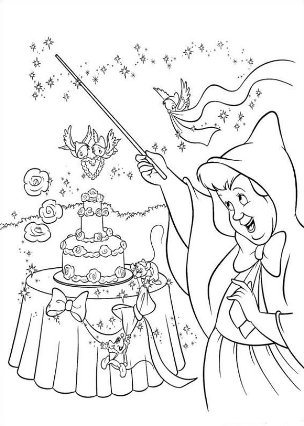 Kids-n-fun.com | 41 coloring pages of Cinderella