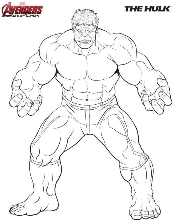 Kids-n-fun.com | Coloring page Avengers Hulk