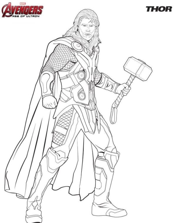 Kids-n-fun.com | Coloring page Avengers Thor