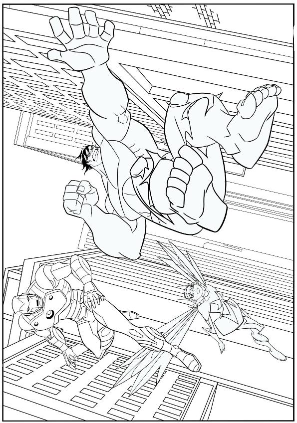 Kidsnfuncom 18 coloring pages of Avengers