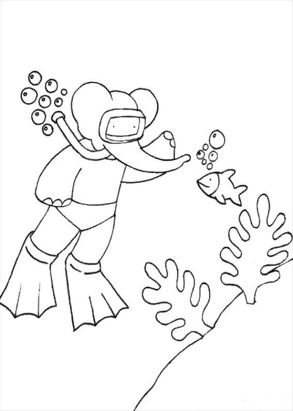 babar the elephant coloring pages - photo #17