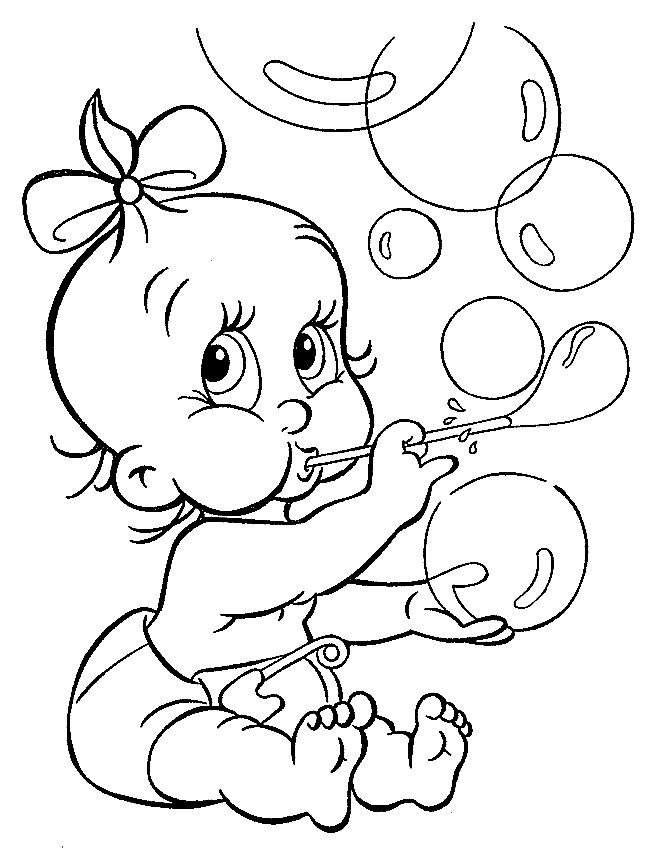 Kids n fun.com   23 coloring pages of Baby