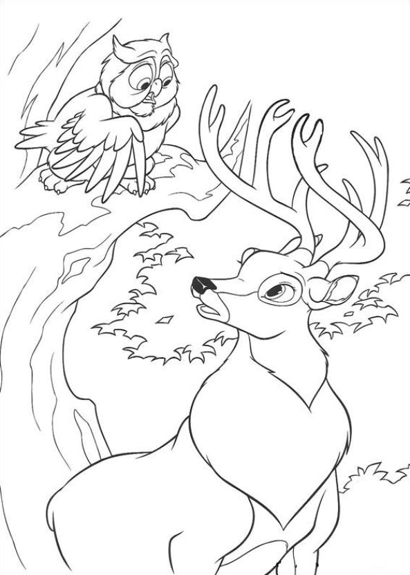 bambi coloring fun