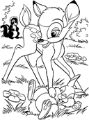coloring page Bambi
