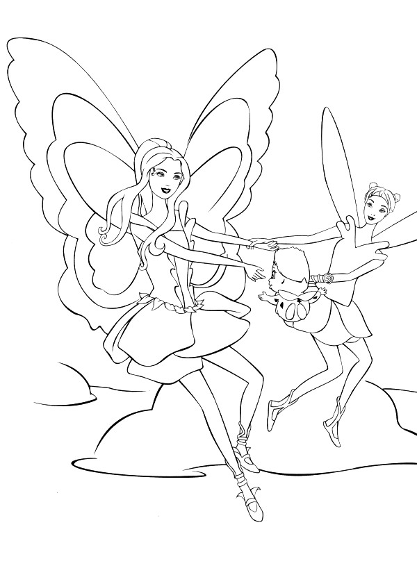 Kids Fun 21 Coloring Pages Barbie Fairytopia Rainbow