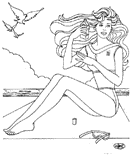 coloring page Barbie