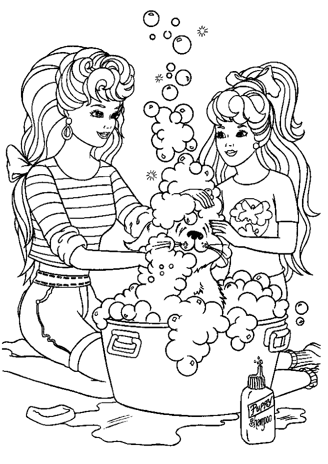 Kids-n-fun.com | 23 coloring pages of Barbie
