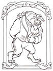 coloring page Beauty and the Beast