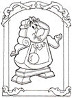 coloring page Beauty and the Beast