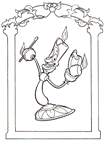 coloring page Beauty and the Beast