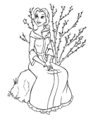 coloring page Beauty and the Beast