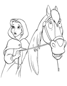 coloring page Beauty and the Beast