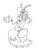 coloring page Beauty and the Beast