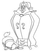 coloring page Beauty and the Beast
