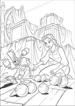 coloring page Beauty and the Beast