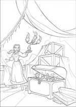 coloring page Beauty and the Beast