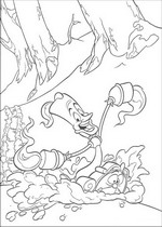 coloring page Beauty and the Beast