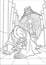 coloring page Beauty and the Beast