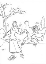 coloring page Beauty and the Beast