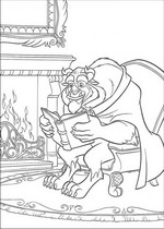 coloring page Beauty and the Beast