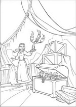coloring page Beauty and the Beast