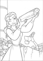 coloring page Beauty and the Beast