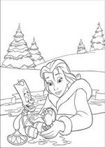 coloring page Beauty and the Beast