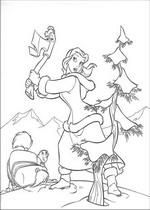 coloring page Beauty and the Beast