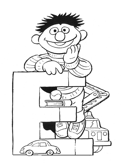 Kids-n-fun.com | 12 coloring pages of Sesame Street Bert and Ernie