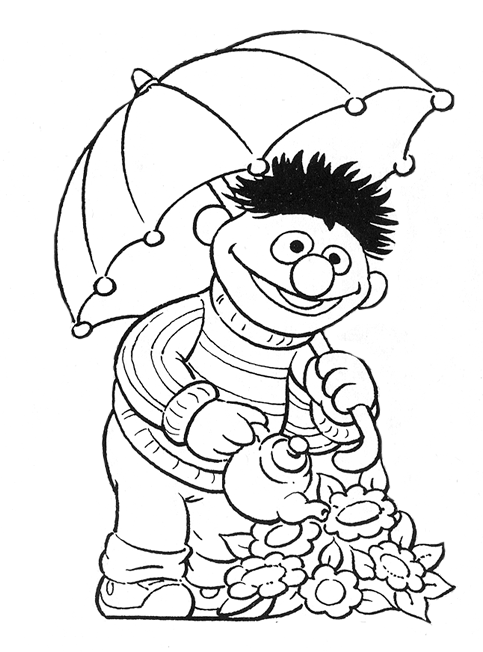 Kids-n-fun.com | 12 coloring pages of Sesame Street Bert and Ernie