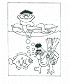 Bert Coloring Page