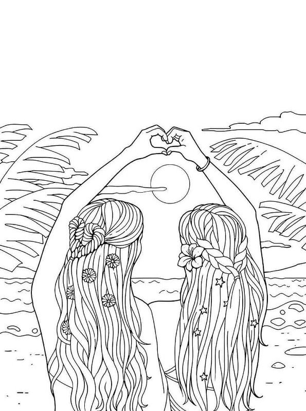 Kids-n-fun.com | Coloring page BFF BFF