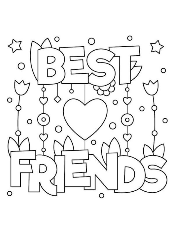 Printable Bff Coloring Pages Adults Coloring Pages