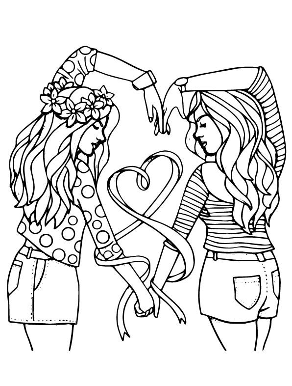 Coloring page BFF BFF