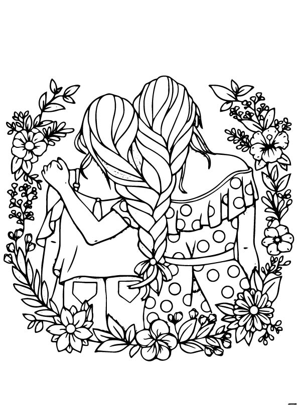 Kids-n-fun.com | Coloring page BFF BFF