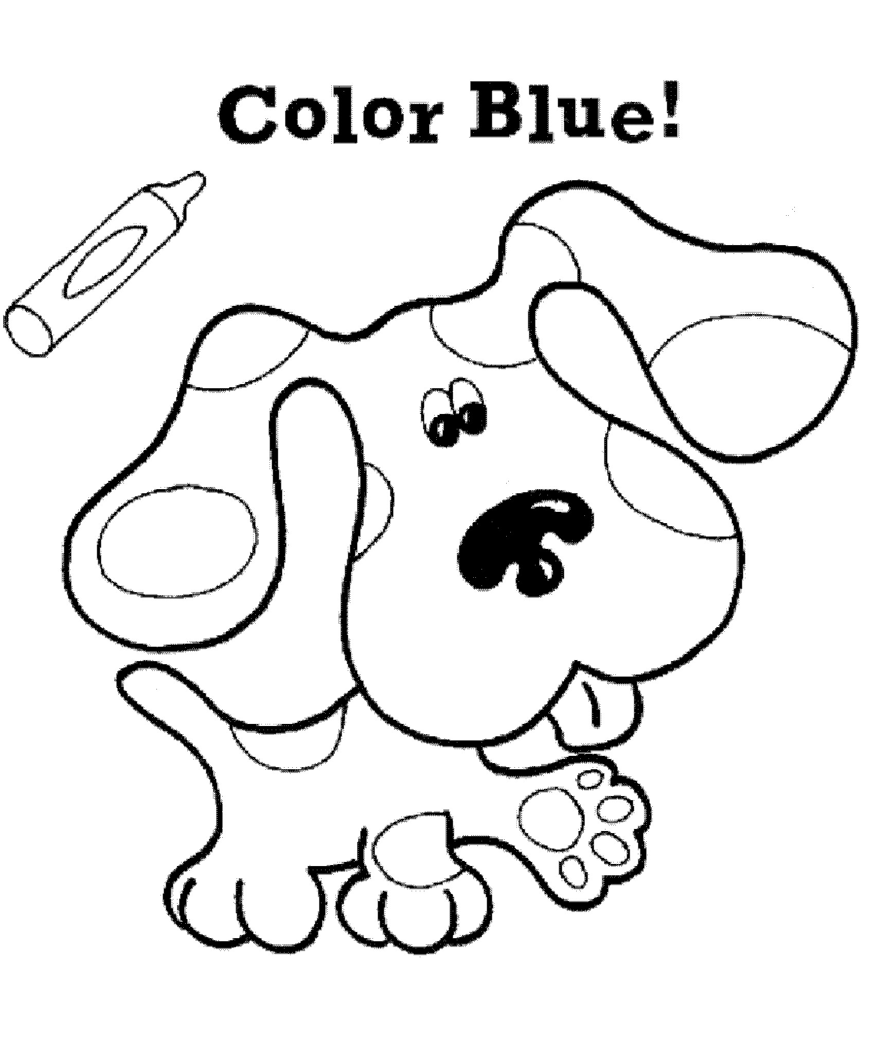 Blue Clues Coloring Pages To Print Kids-n-fun.com | 15 coloring pages of Blues Clues