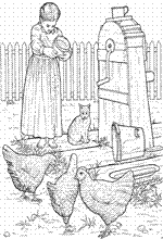 coloring page On the farm