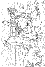 coloring page On the farm