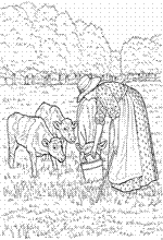 coloring page On the farm