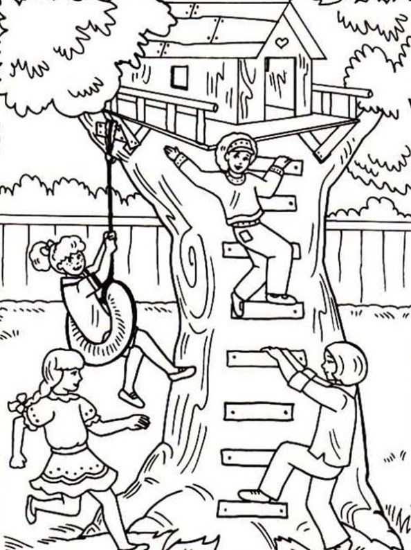 Kids-n-fun.com | 11 coloring pages of Treehouse