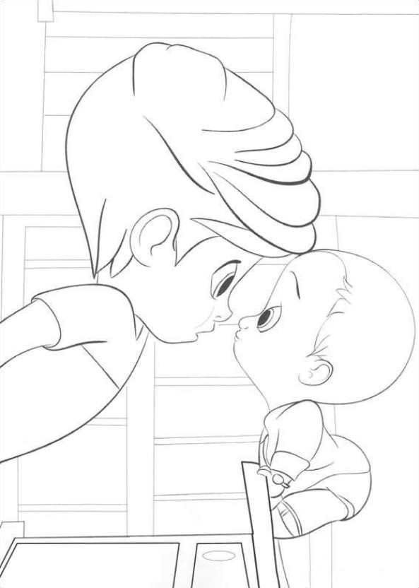 Kids-n-fun.com | 27 coloring pages of Boss baby