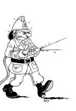 coloring page Fire brigade