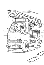 coloring page Fire brigade