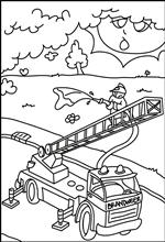 coloring page Fire brigade